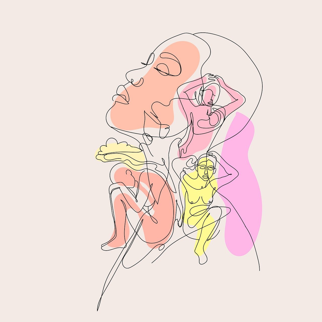 depression, boho, bohemian, drawing, background, simplicity, line drawing, minimalistic, fear, only, lonely, beautiful wallpaper, health